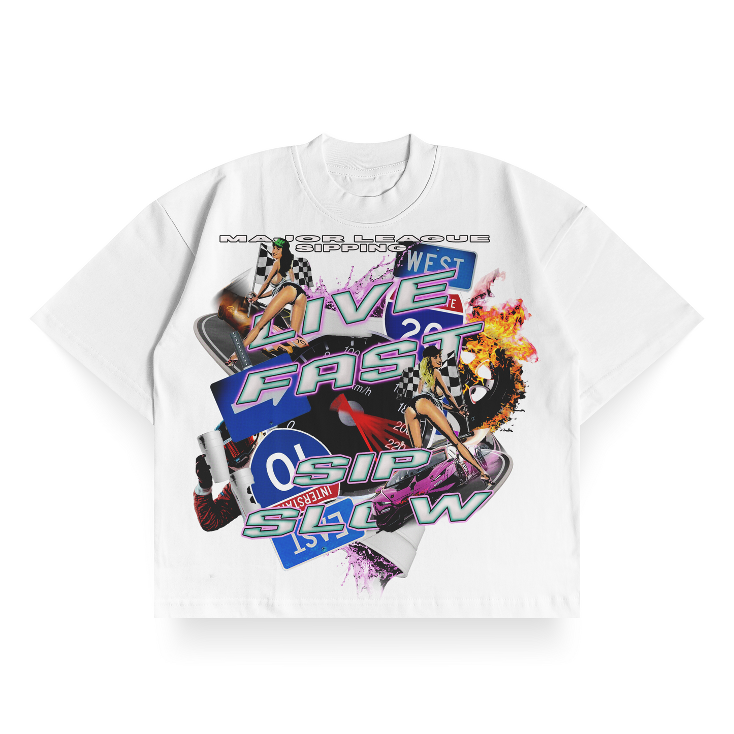 MLS Live Fast Sip Slow Tee