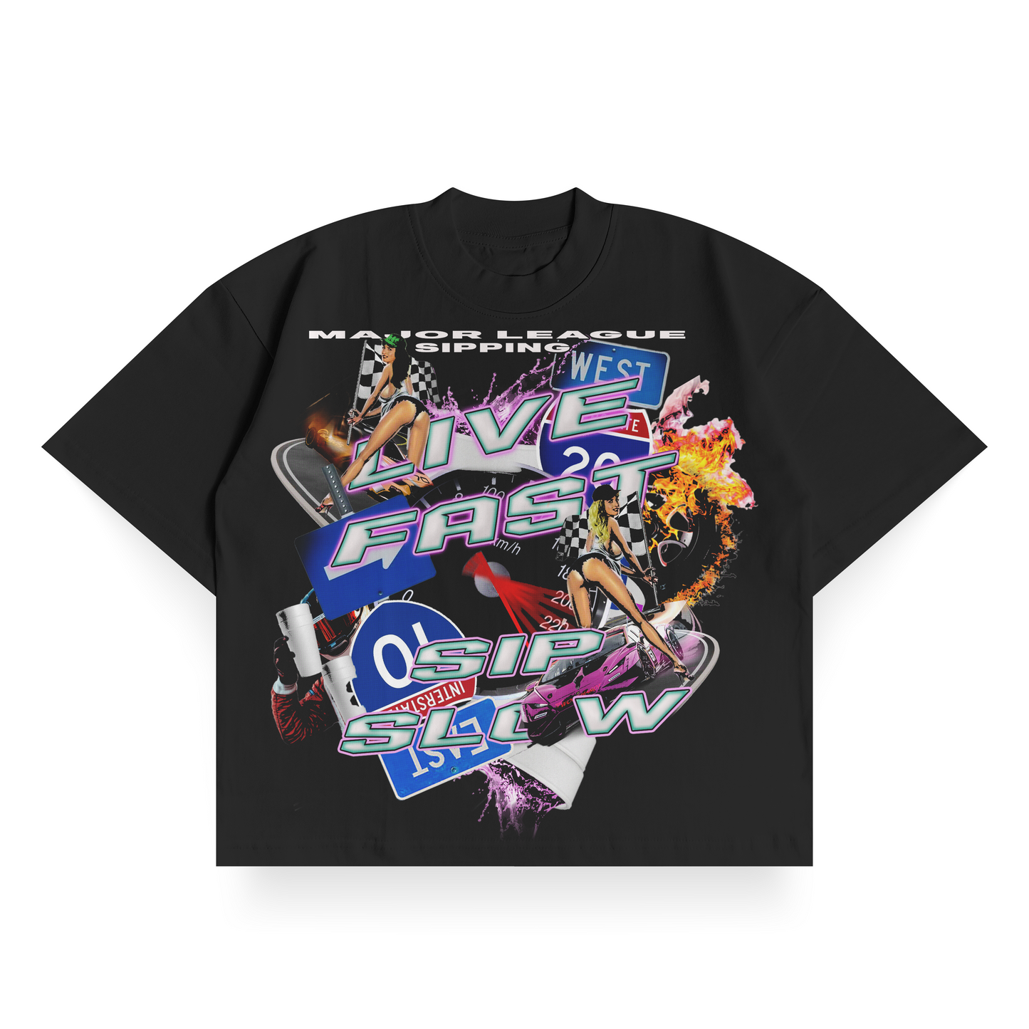 MLS Live Fast Sip Slow Tee